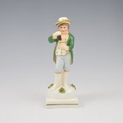 Charming Victorian Staffordshire Figure Of Autumn 