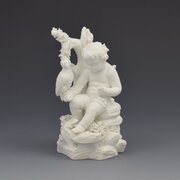 Derby Biscuit Figure Cupid With Falcon No. 213