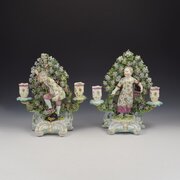 Derby Bocage Candlestick Figures Liberty Matrimony