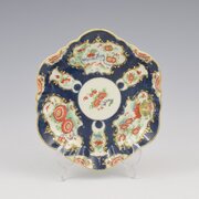 Dr Wall Worcester Blue Scale Teapot Stand C.1770