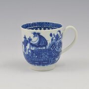 Dr Wall Worcester Porcelain Fisherman Coffee Cup