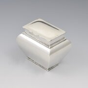 Edwardian Silver Bombe Tea Caddy William Hutton
