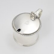 Fine Georgian Silver Drum Mustard Pot Charles Fox 