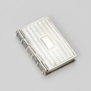 Fine William IV Silver Novelty Book Vinaigrette 