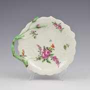 First Period Worcester Blind Earl Sweetmeat Dish