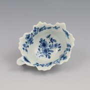 First Period Worcester Pickle Leaf Butter Boat