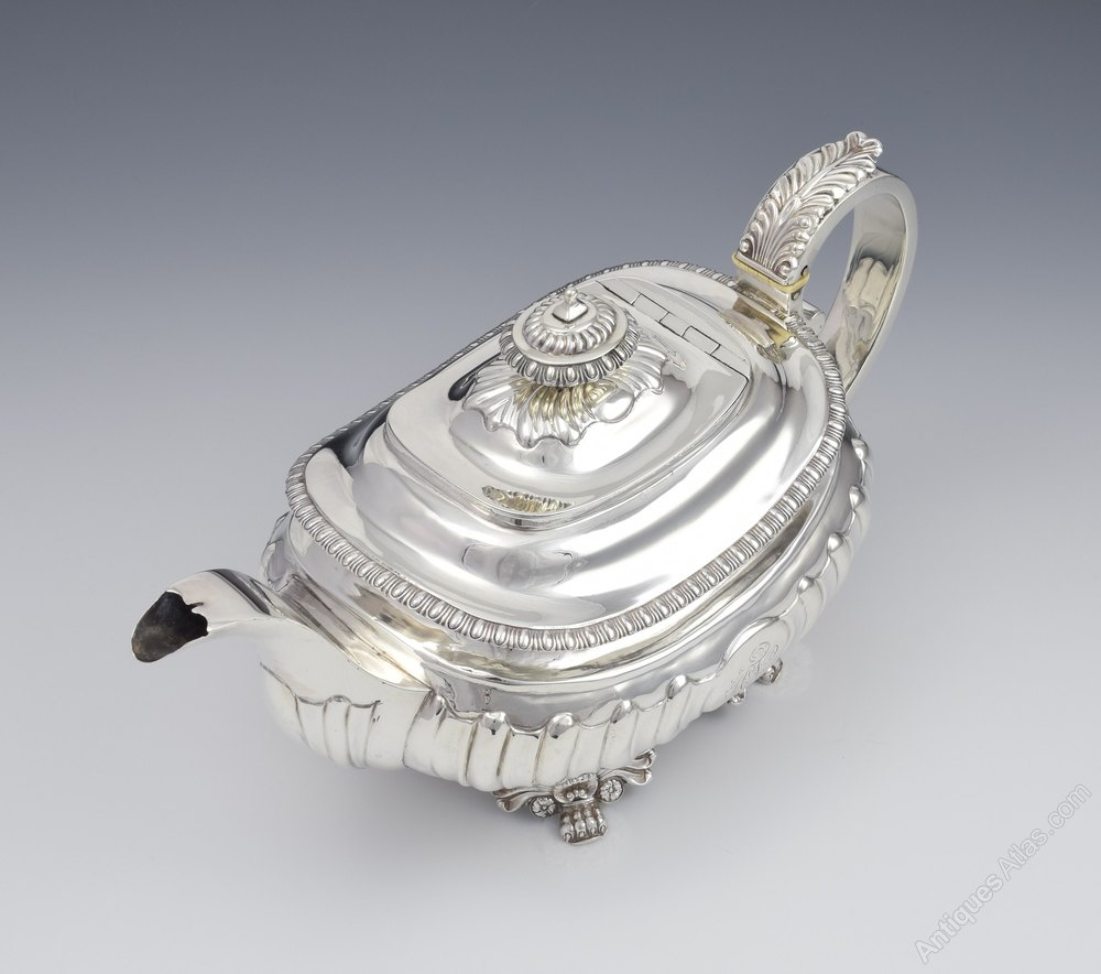 Antiques Atlas III Silver Teapot London 1818