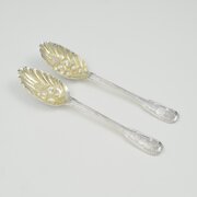 Georgian Irish Silver Berry Spoons Dublin 1773
