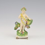 Georgian Staffordshire Pearlware Figure Of A Putto