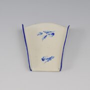 Rare Derby Porcelain Blue Floral Asparagus Server
