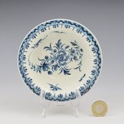 Rare Dr Wall Worcester Small Peony Patty Tart Pan
