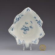 Rare First Period Worcester Large Pickle Dish 