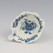 Rare First Period Worcester Porcelain Butter Boat 