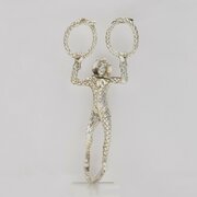 Rare George IV Silver Harlequin Sugar Tongs C1830