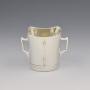Small Edwardian Silver Mether Cup Four Handled Tyg