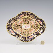 Stunning Antique Royal Crown Derby Deep Lobed Dish