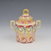 Stunning Derby Porcelain Chocolate Cup  Cover