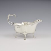 Stunning Edwardian Art Nouveau Silver Sauce Boat