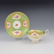 Stunning Minton Porcelain Cup & Saucer "Q" 6619