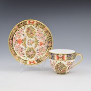 Victorian Royal Crown Derby Porcelain Cup & Saucer