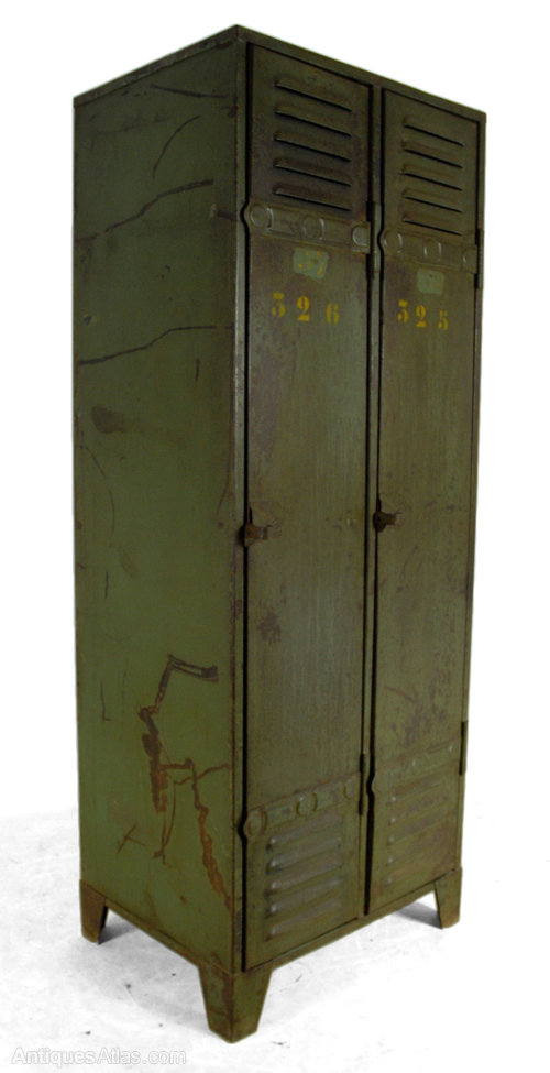 ARMY STYLE アイアンロッカー Antique Lockers Antiques Atlas - American Army Vintage Industrial Lockers