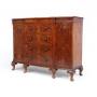 Queen Anne style Walnut Breakfront Cabinet c1920