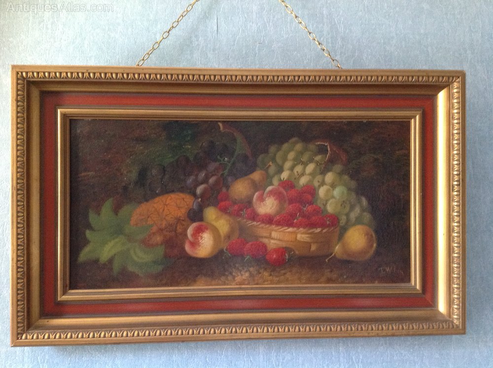 Antiques Atlas T. Wilson 19th C Artist “Still Life Fruit”