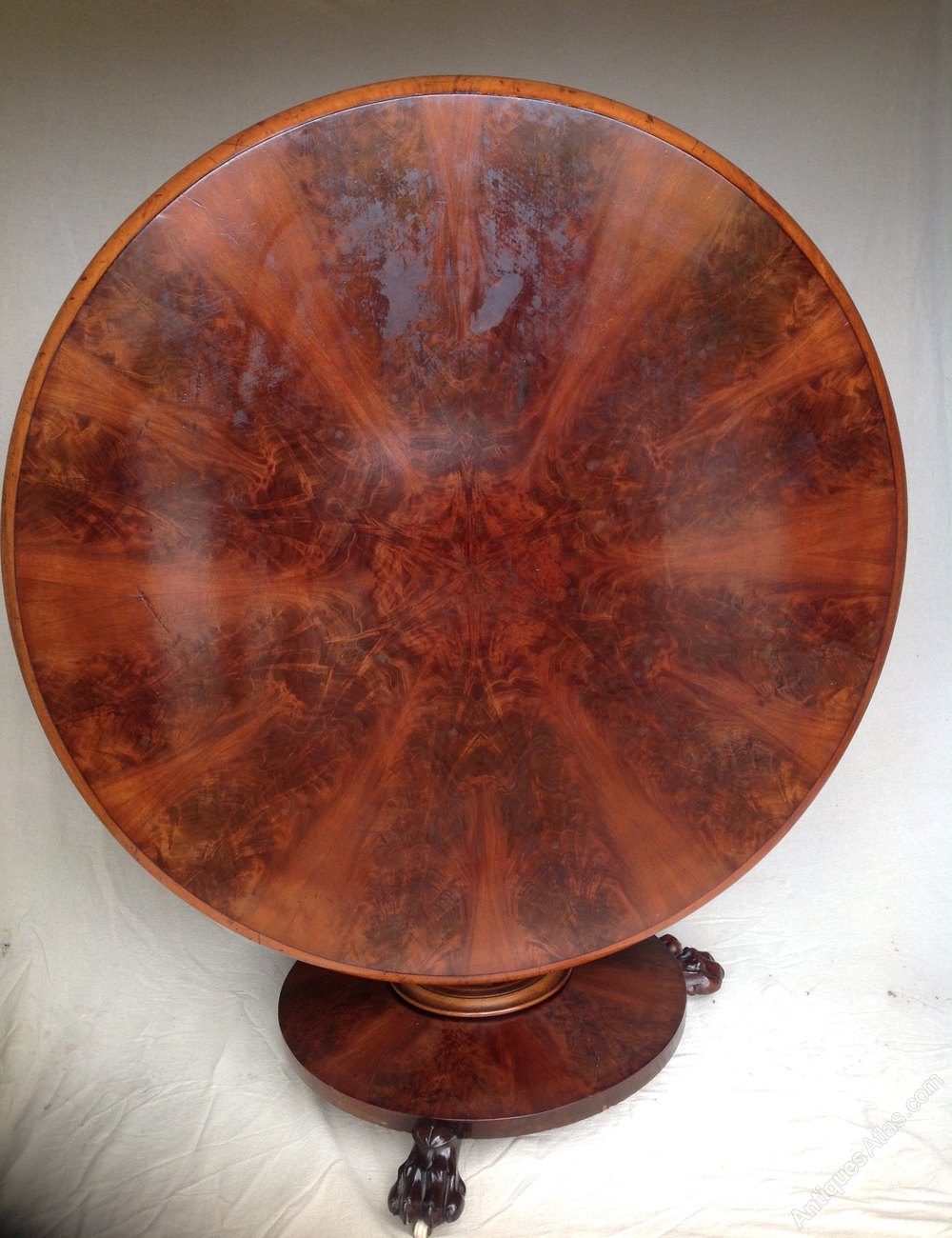 Victorian (c1880) Mahogany Tilt Top Round Table Antiques Atlas