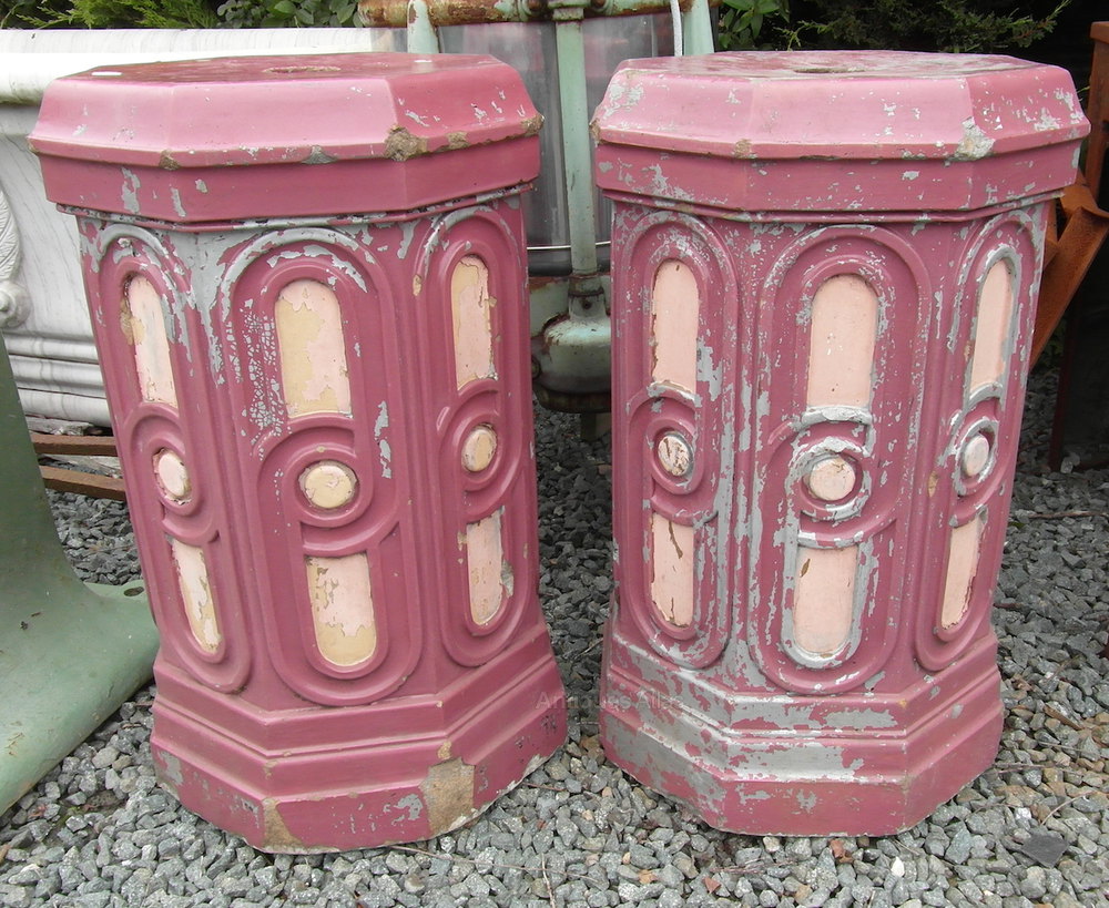 Antiques Atlas Pr. Victorian Glazed Pillars