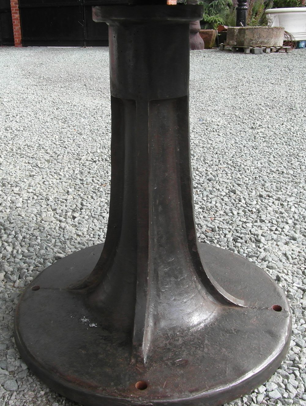 Vintage Industrial Cast Iron Table - Antiques Atlas