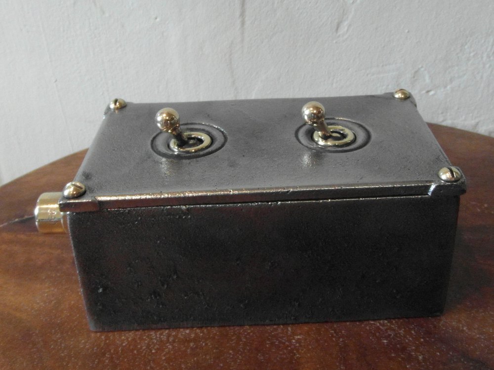 Antiques Atlas Vintage Industrial Double Light Switch