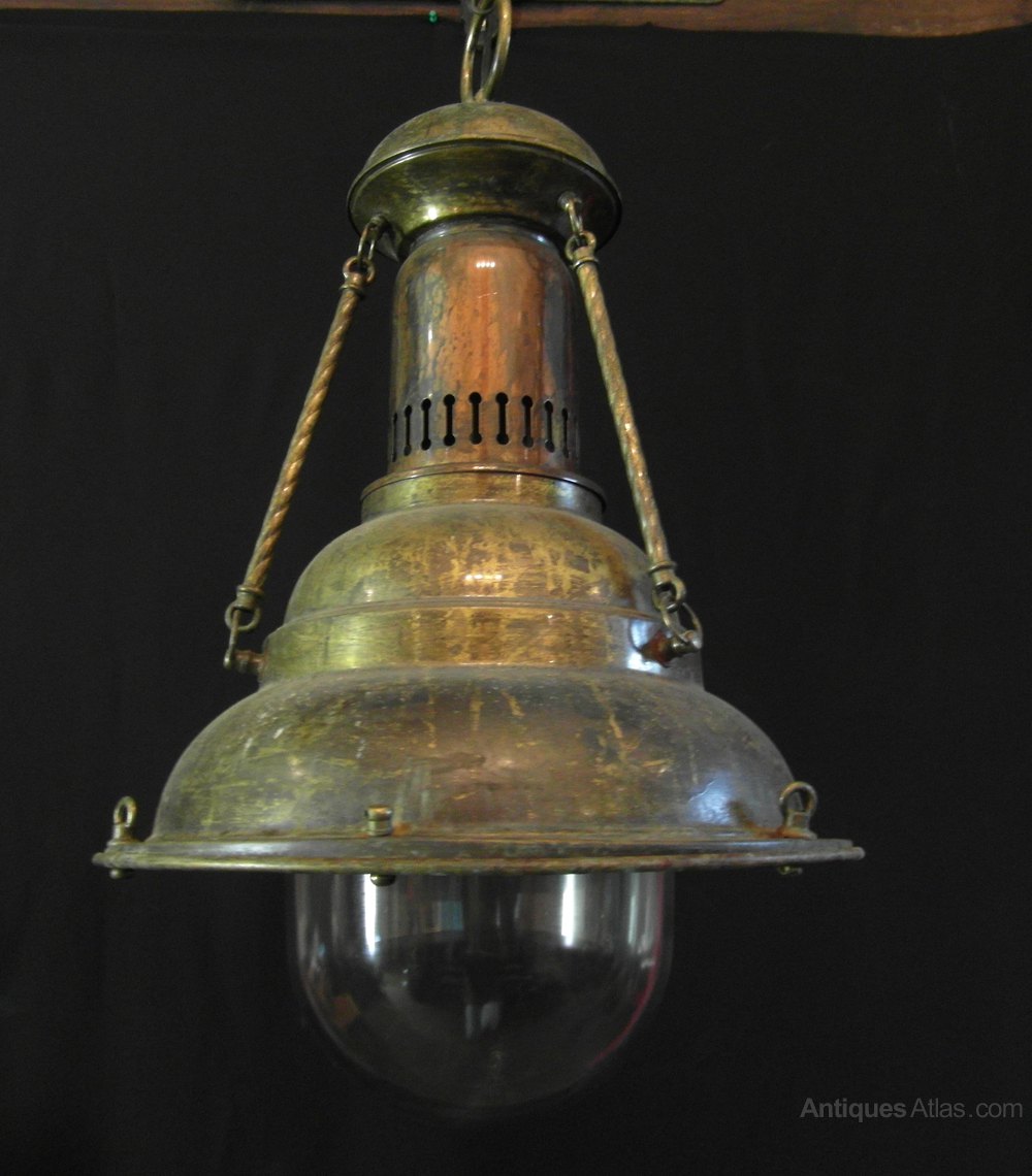 Antiques Atlas A Pair Of Vintage Metal Pendant Lights