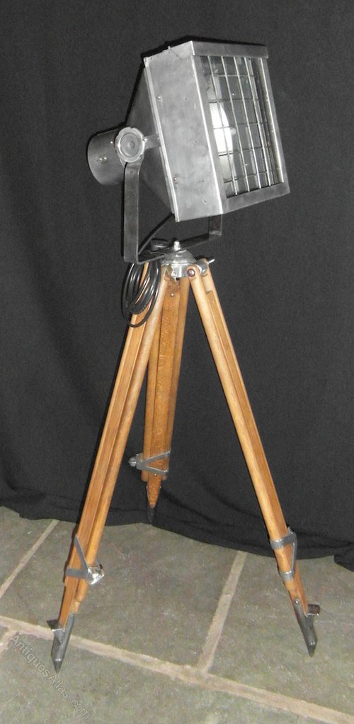 Antiques Atlas Vintage Theatre Light On Tripod