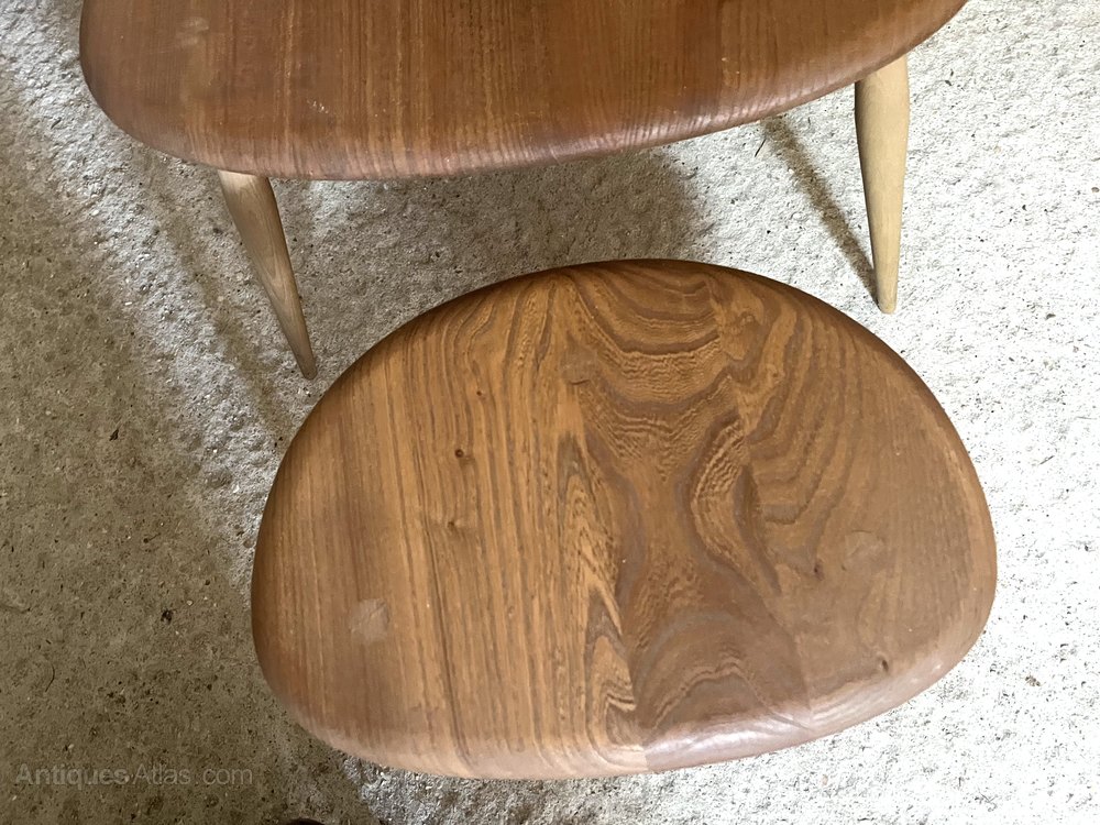 Antiques Atlas Vintage Ercol Pebble Tables Blonde Model 354 as1161a009