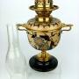 An Excellent Doulton Lambeth Oil Lamp- E Lupton.