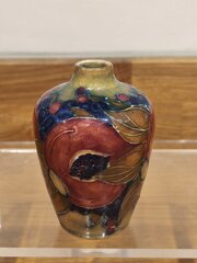 An Ochre Pomegranate Wm Moorcroft Miniature Vase