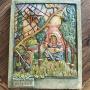 A Large Compton Pottery Little Miss Muffet Plaque 