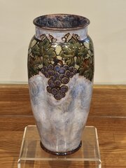 Doulton Lambeth Eliza Simmance Grape & Vine Vase