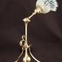 Arts and Crafts WAS Benson style brass table lamp 