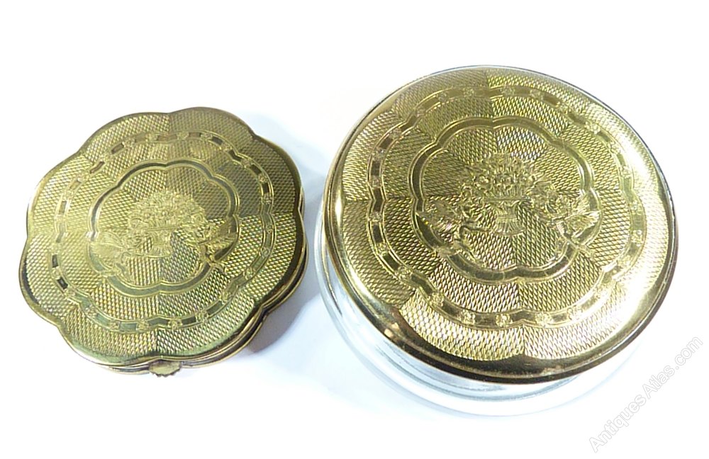 Antiques Atlas 1950s Gwenda Powder Jar & Compact as395a528