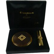 Beautiful Unused Vanity Set Bronzed Lid