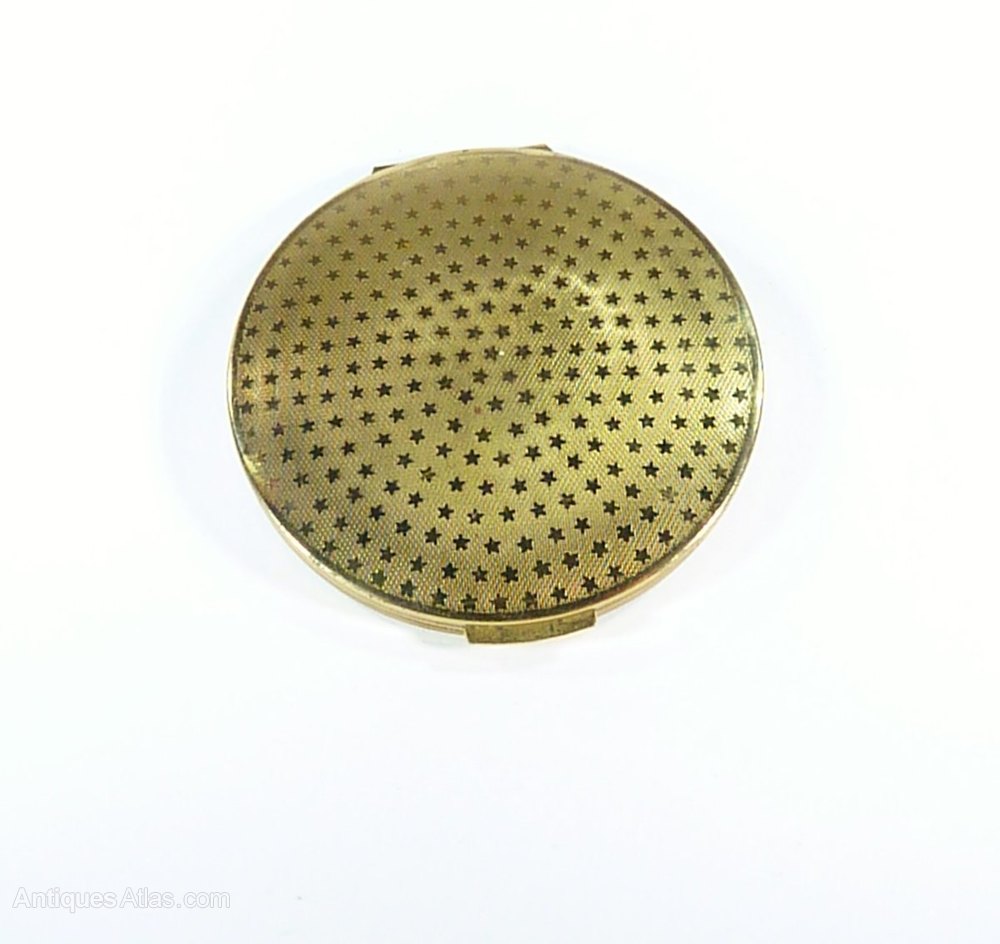 Antiques Atlas - Pretty Stratton Loose Powder Compact 1950s