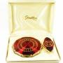 Red Stratton Powder Compact Lipstick Holder Set