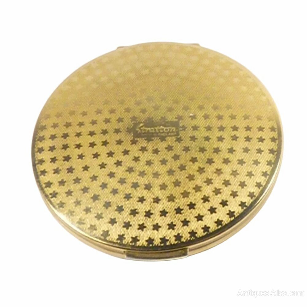 Stratton Square Solid Powder Compact Antiques Atlas - Slimline Stratton Powder Compact 1960s as395a2951