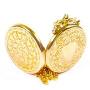 Solid Gold Art Nouveau Locket On 18 Necklace