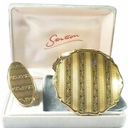 Unused Stratton Lipstick Holder And Compact Mirror