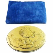 Vintage Gilded Butterfly Handbag Mirror