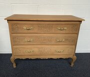 Bleached Oak French Chest Of Drawers 
