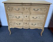 Bleached Oak French Chest Of Drawers 