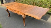 Carved Oak French Dining Table 